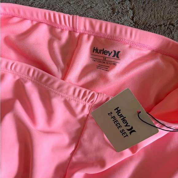 Hurley Vibrant Pink and Yellow Swimsuit - Picture 3 of 3